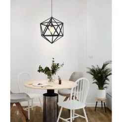 Eglo EMBLETON hanglamp staal zwart H: 1500 mm | Ø 460 mm