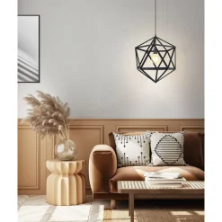 Eglo EMBLETON hanglamp staal zwart H: 1500 mm | Ø 460 mm