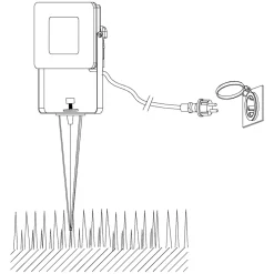 Eglo FAEDO 4 Grondpin aluminium zwart / Glas helder H: 310 mm