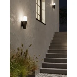 Eglo FARINDOLA Wandlamp staal zwart / Kunststof wit H: 325 mm