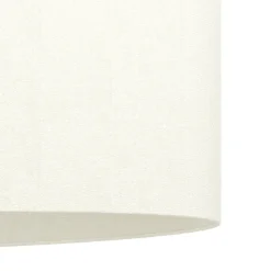 Eglo FEBRES hanglamp staal zwart / textiel wit H: 1100 mm