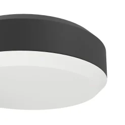 Eglo FORNACI Wandlamp staal zwart / Kunststof wit H: 135 mm