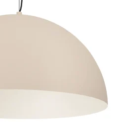 Eglo GAETANO 1 hanglamp staal zwart / staal zand, crème H: 1500 mm | Ø 535 mm