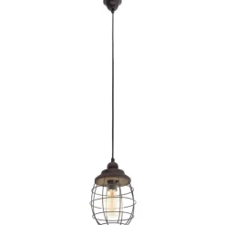 Eglo Hanglamp BAMPTON E27 BRUIN PATINE