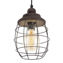 Eglo Hanglamp BAMPTON E27 BRUIN PATINE