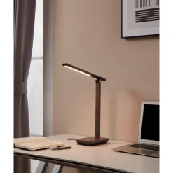 Eglo INIESTA Tafellampen Kunststof zwart / Kunststof cappuccino, wit H: 350 mm