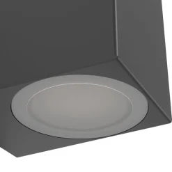 Eglo JABAGA Wandlamp Kunststof zwart / Kunststof transparant H: 80 mm