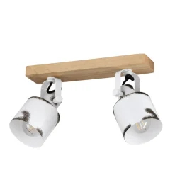 Eglo KILBURN spot Hout bruin / staal wit, bruin H: 170 mm