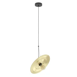 Eglo LINTMILL hanglamp staal zwart / staal geborsteld messing H: 1100 mm | Ø 400 mm