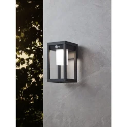 Eglo MARTANO Wandlamp aluminium zwart / Kunststof wit H: 270 mm