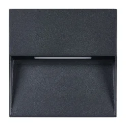 Eglo MARUGGIO Wandlamp aluminium zwart / Kunststof transparant H: 150 mm