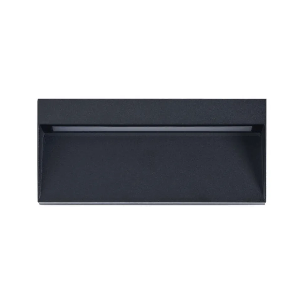 Eglo MARUGGIO Wandlamp aluminium zwart / Kunststof transparant H: 90 mm