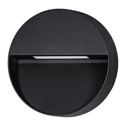 Eglo MARUGGIO Wandlamp aluminium zwart / Kunststof transparant Ø 150 mm