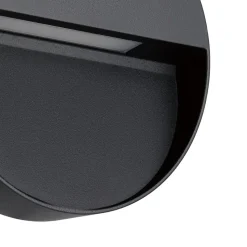 Eglo MARUGGIO Wandlamp aluminium zwart / Kunststof transparant Ø 150 mm