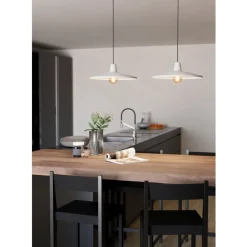 Eglo MINIERE hanglamp staal zwart / staal grijs H: 1100 mm