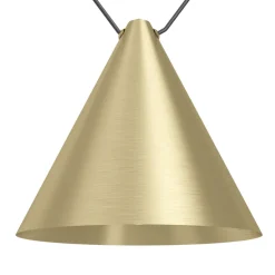 Eglo NARICES 1 hanglamp staal zwart / staal geborsteld messing, goud H: 1100 mm