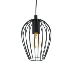 Eglo NEWTOWN hanglamp staal zwart H: 1100 mm | Ø 160 mm