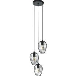 Eglo NEWTOWN hanglamp staal zwart H: 1300 mm | Ø 380 mm