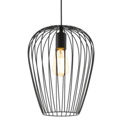 Eglo NEWTOWN hanglamp staal zwart H: 1100 mm | Ø 275 mm