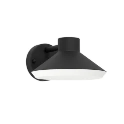 Eglo NINNARELLA Wandlamp staal zwart / Kunststof wit H: 110 mm