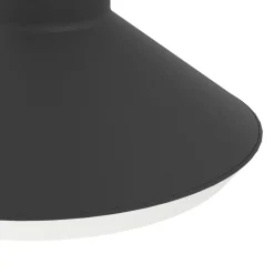 Eglo NINNARELLA Wandlamp staal zwart / Kunststof wit H: 110 mm