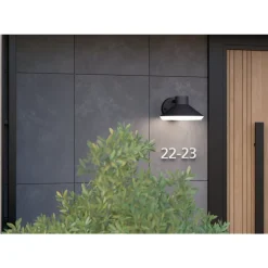 Eglo NINNARELLA Wandlamp staal zwart / Kunststof wit H: 110 mm