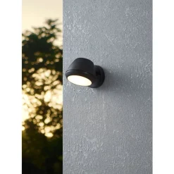 Eglo NIVAROLO Wandlamp staal zwart / Kunststof wit H: 135 mm