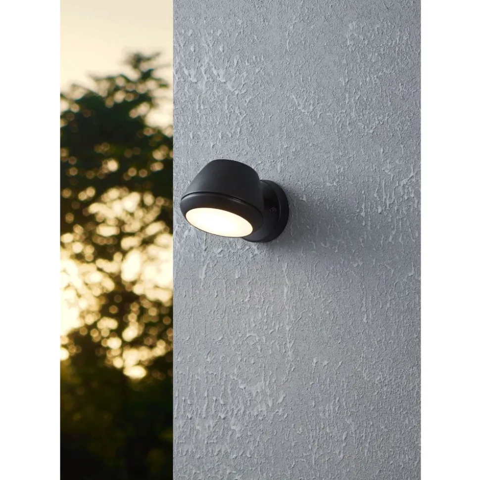 Eglo NIVAROLO Wandlamp staal zwart / Kunststof wit H: 135 mm