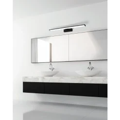 Eglo PANDELLA 1 Spiegelarmaturen aluminium, kunststof zwart / Kunststof wit H: 40 mm