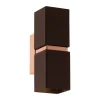 Eglo PASSA Wandlamp staal bruin, koper H: 170 mm