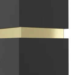 Eglo PASSA Wandlamp staal zwart, goud H: 170 mm