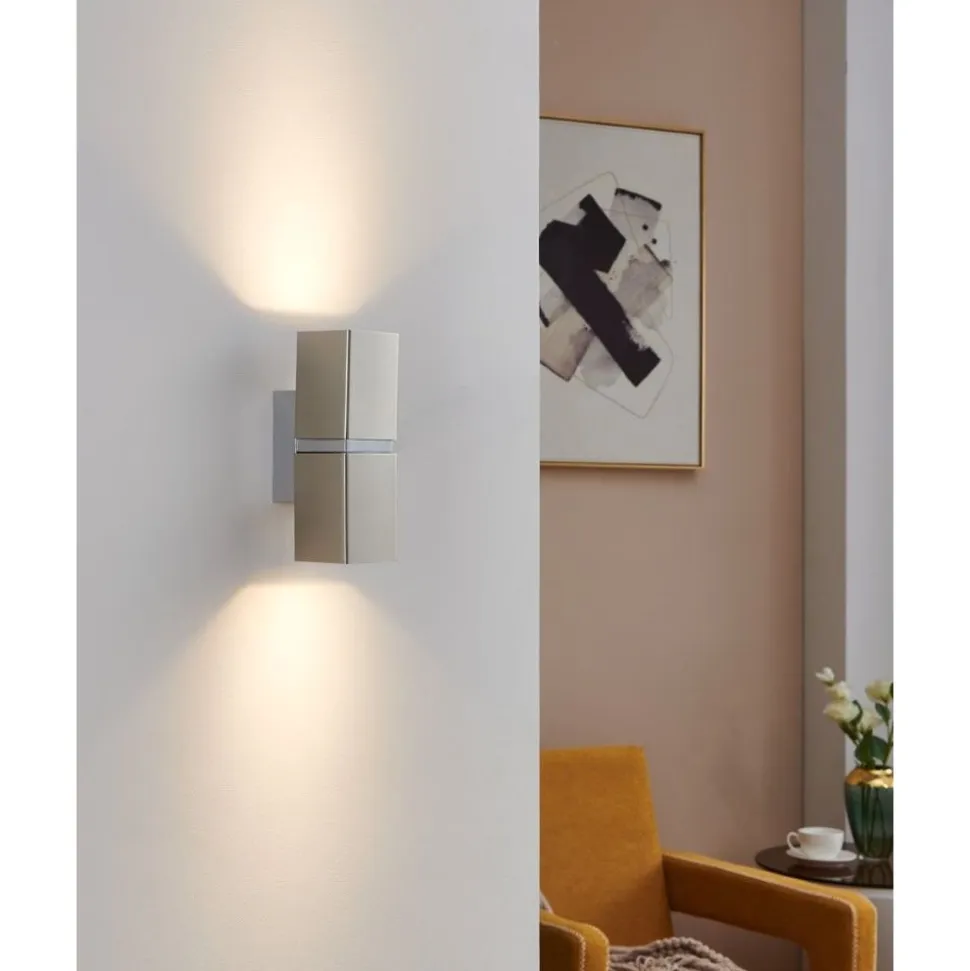 Eglo PASSA Wandlamp staal nikkel-mat, chroom H: 170 mm