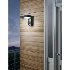 Eglo PASTION Wandlamp Kunststof zwart H: 120 mm