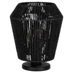 Eglo PERSLEY Tafellampen staal zwart / papier zwart H: 275 mm | Ø 220 mm