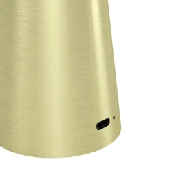 Eglo PICCOLA Tafellampen staal geelkoper-geborsteld / Kunststof wit H: 280 mm | Ø 130 mm