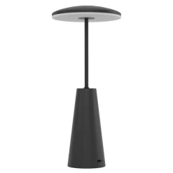 Eglo PICCOLA Tafellampen staal zwart / Kunststof wit H: 280 mm | Ø 130 mm