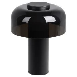 Eglo PONENTE Tafellampen staal zwart / Kunststof zwart-transparant H: 200 mm | Ø 160 mm