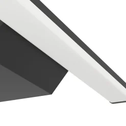 Eglo REGELLO-Z Spiegelarmaturen kunststof, aluminium zwart / Kunststof wit H: 40 mm