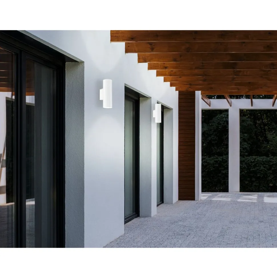 Eglo RIGA Wandlamp staal verzinkt wit H: 200 mm