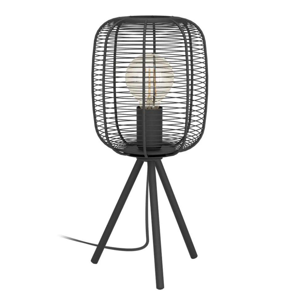 Eglo RINROE Tafellampen staal zwart H: 440 mm | Ø 200 mm