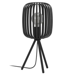 Eglo ROMAZZINA Tafellampen staal zwart H: 435 mm | Ø 200 mm