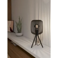 Eglo ROMAZZINA Tafellampen staal zwart H: 435 mm | Ø 200 mm