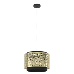 Eglo SANDBACH hanglamp staal zwart, geelkoper H: 1100 mm | Ø 420 mm