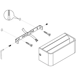 Eglo SANIA 4 Wandlamp aluminium wit H: 80 mm