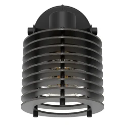 Eglo SEGOVIA spot staal zwart / Hout zwart H: 195 mm