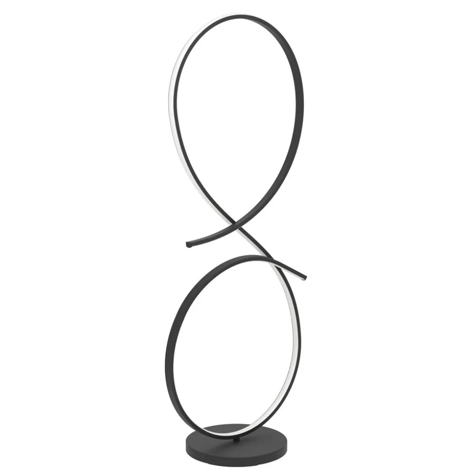 Eglo SERPINS Staande lampen aluminium, staal zwart / Kunststof wit H: 1070 mm