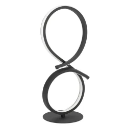 Eglo SERPINS Tafellampen aluminium, staal zwart / Kunststof wit H: 405 mm