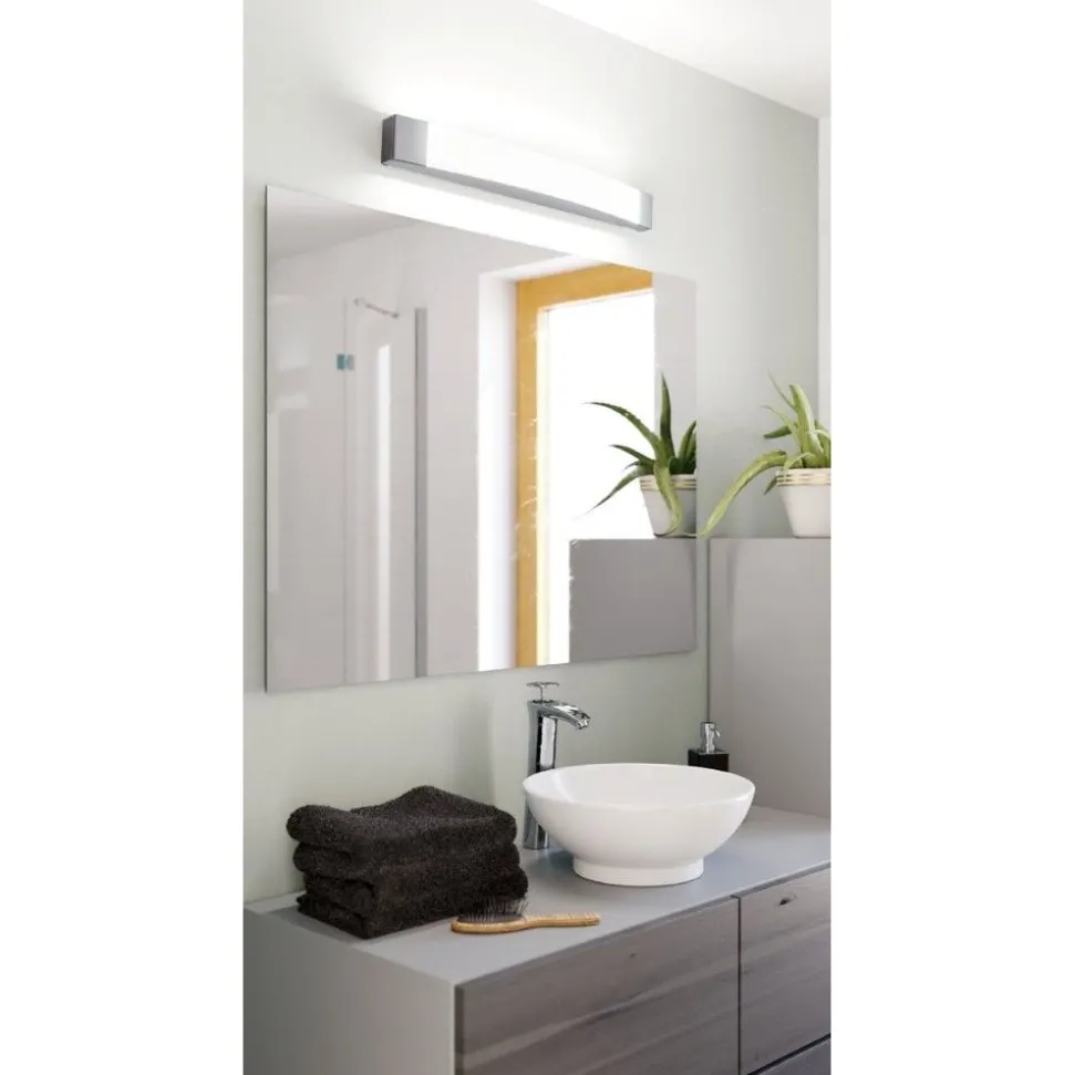 Eglo SIDERNO Spiegelarmaturen staal chroom / Kunststof satijn