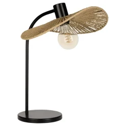 Eglo SIRUELA Tafellampen staal zwart / papier natuur H: 465 mm