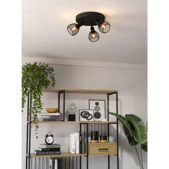 Eglo SONNINO spot staal zwart H: 185 mm | Ø 250 mm